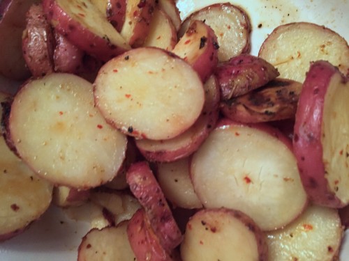 Up close potatoes