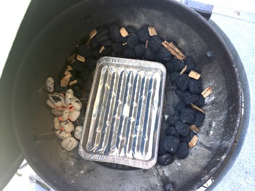 Brisket kettle setup
