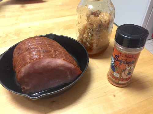 Sliced ham ingredients