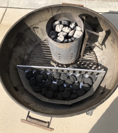 charcoal setup